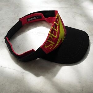 NWT Speedo Unisex Visor Pink/Black - Adjustable